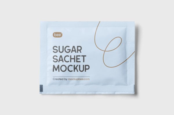 Realistic Sugar sachet Mockup