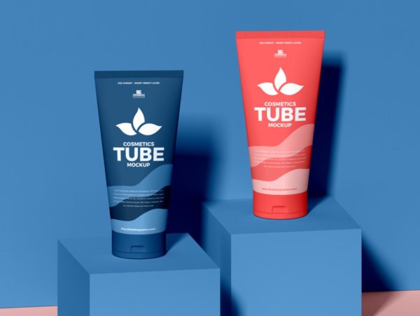 Realistic Tube Mockup PSD
