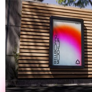 Realistic Urban Billboard Ad Mockup