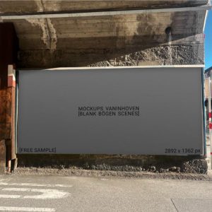 Realistic Urban Poster Advertisement Mockup