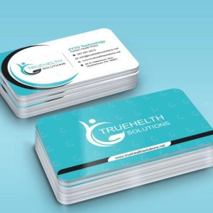 Round Corner Business Card Mockup