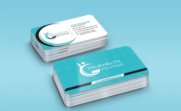Round Corner Business Card Mockup