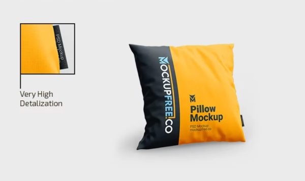 Side View Pillow Cover Mockup