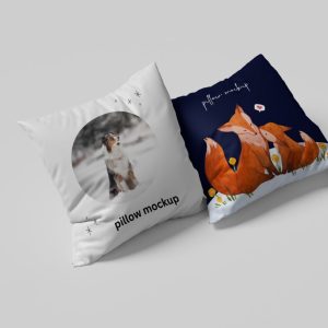 Side View Pillow Designs Mockup