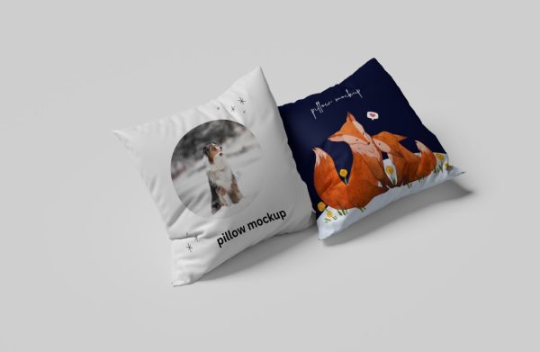 Side View Pillow Designs Mockup