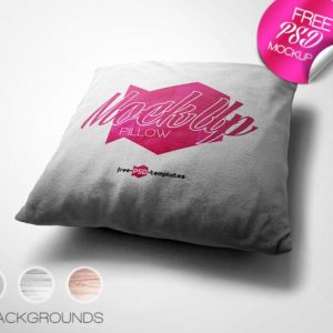 Side View Pillow Mockup PSD