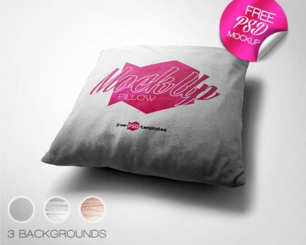 Side View Pillow Mockup PSD
