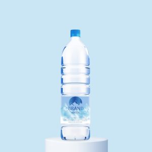 Simple 3D Water Bottle Mockup
