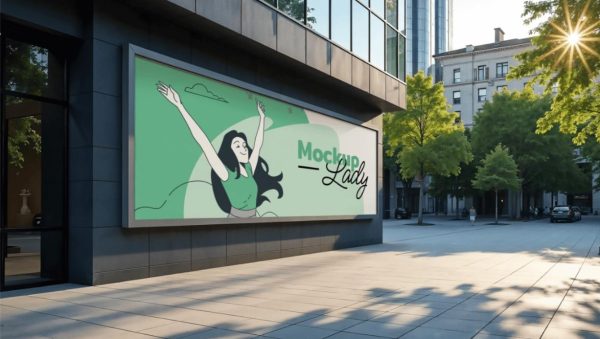 Simple Billboard Advert Mockup