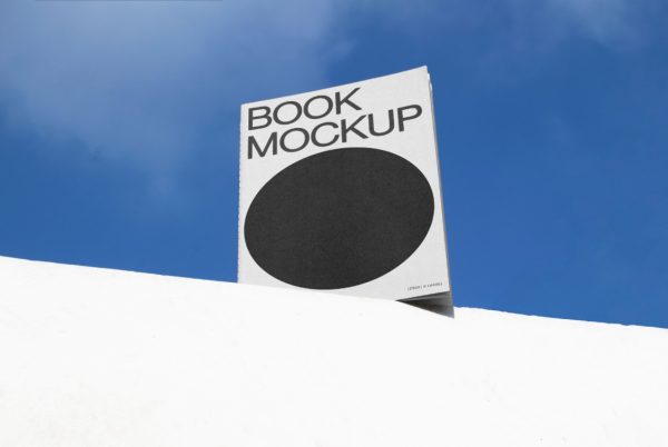 Simple Book Cover Mockup PSD