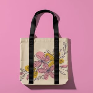 Simple Canvas Tote Bag Mockup