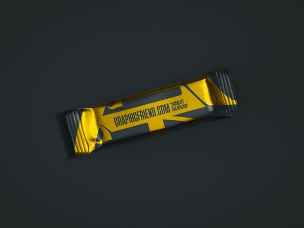 Simple Choco Bar Pack Mockup