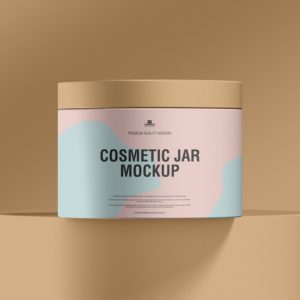Simple Cosmetics Jar Mockup