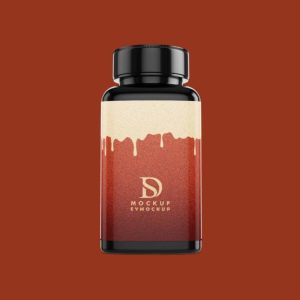 Simple Dietary Bottle Mockup Design