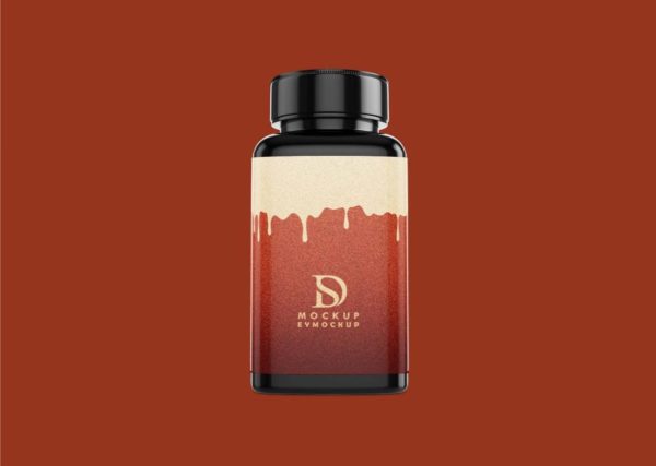 Simple Dietary Bottle Mockup Design
