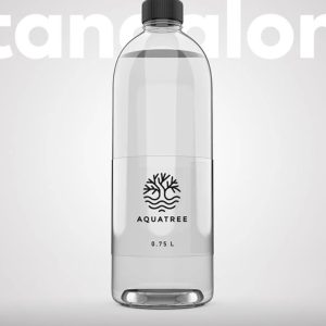 Simple Glass Bottle Label Mockup