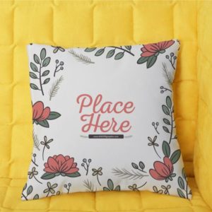 Simple Soft Pillow Mockup PSD