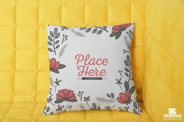 Simple Soft Pillow Mockup PSD