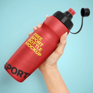 Sports Water Bottle Mockup PSD