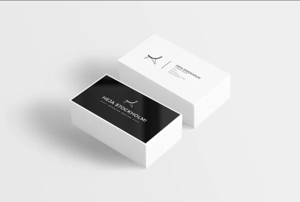 Stack of Business Card Mockup