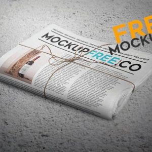 Stack of Newspaper Mockup