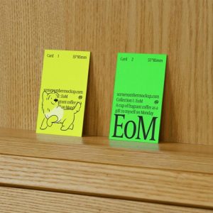 Standing Business Card Mockup