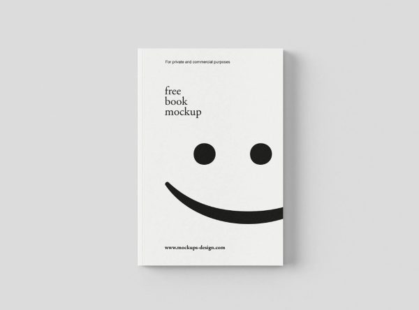 Straight View Book Mockup