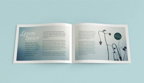 Straight View Landscape Brochure Mockups