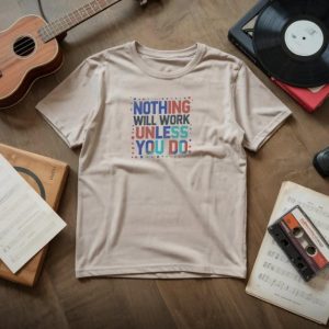 T Shirt on Floor Mockup Download
