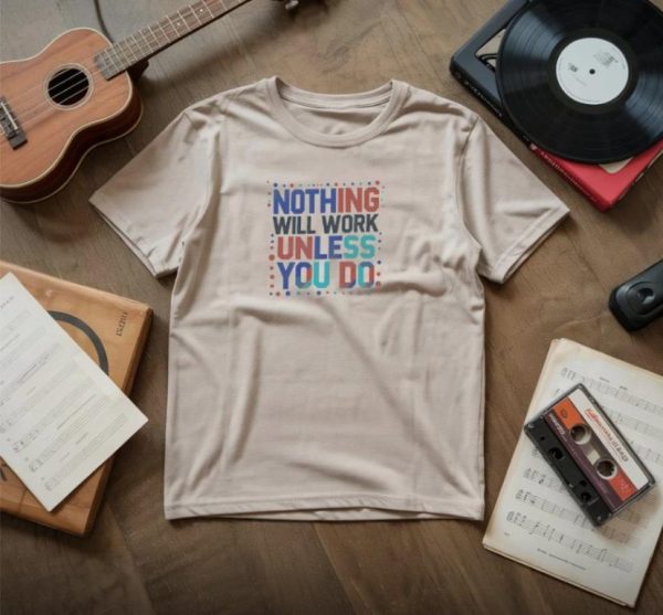 T Shirt on Floor Mockup Download