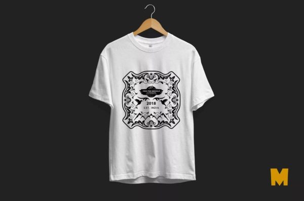 T Shirt on Hanger Mockup PSD