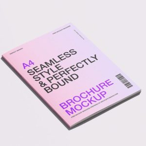 Thin Brochure Mockup PSD