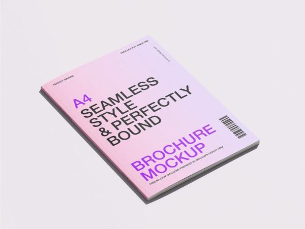 Thin Brochure Mockup PSD