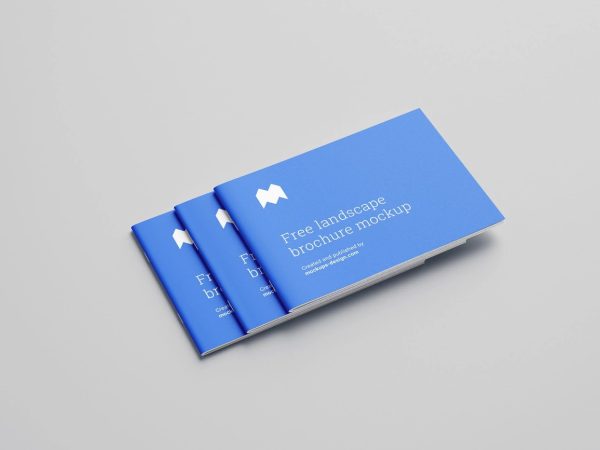 Three Landscape Brochure in Clean Style