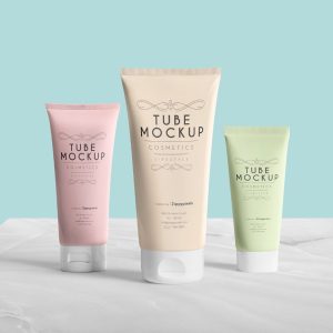 Three Tube Mockups PSD