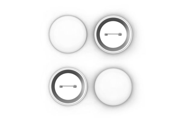 Top View Blank Pins Mockup