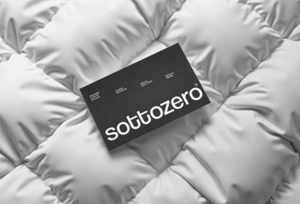 Top View Business Card on Bed Mockup