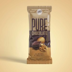 Top View Chocolate Bar Packaging Mockup