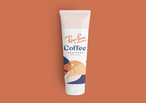 Top View Cosmetics Tube Mockup PSD