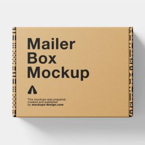Top View Mailer Box Mockup (2)