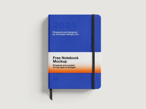 Top View Notebook Mockup