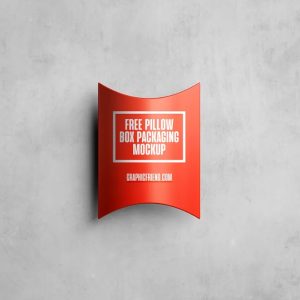 Top View Pillow Box Mockup PSD
