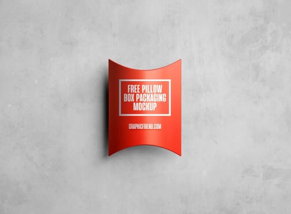 Top View Pillow Box Mockup PSD