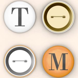 Top View Pins Mockup PSD
