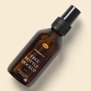Top View Spray Bottle Mockup