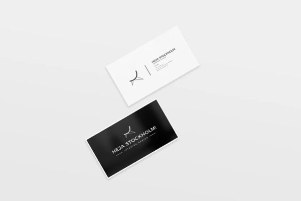 8 Clean Business Card Mockups Set for Personal Branding - Image 2