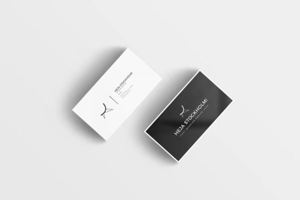 Two Side Business Cards Mockup
