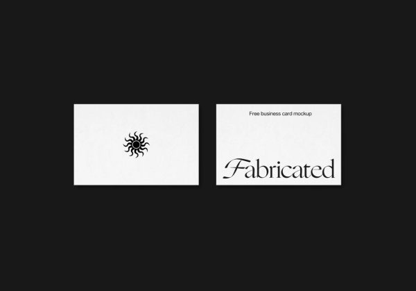 Simple Business Card Mockup Different Perspectives - Image 4