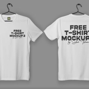 Two Side T Shirt Mockup PSD