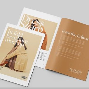 Two Sides of Brochure Mockup